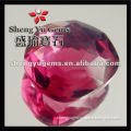 Fancy Red Faceted Glass Gemstone In Bulk For Jewelry/Ring Making
